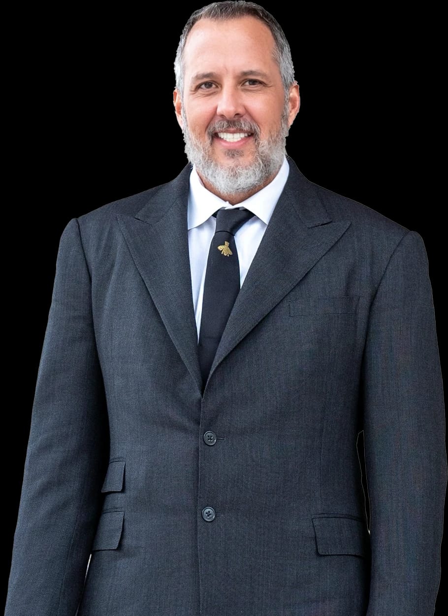 Eric M. Willie, Austin family law attorney, in front of the Texas State Capitol